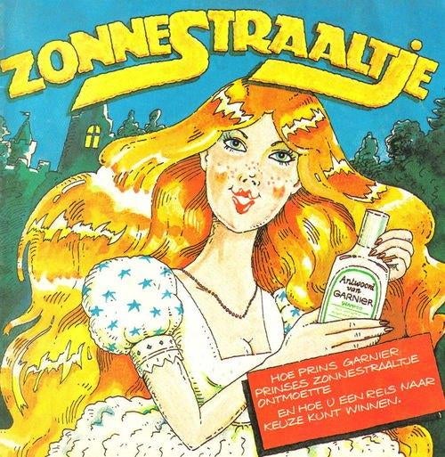 Garnier- Zonnestraaltje- fraaie klaphoes reclame single, Ophalen, Gebruikt, Overige typen