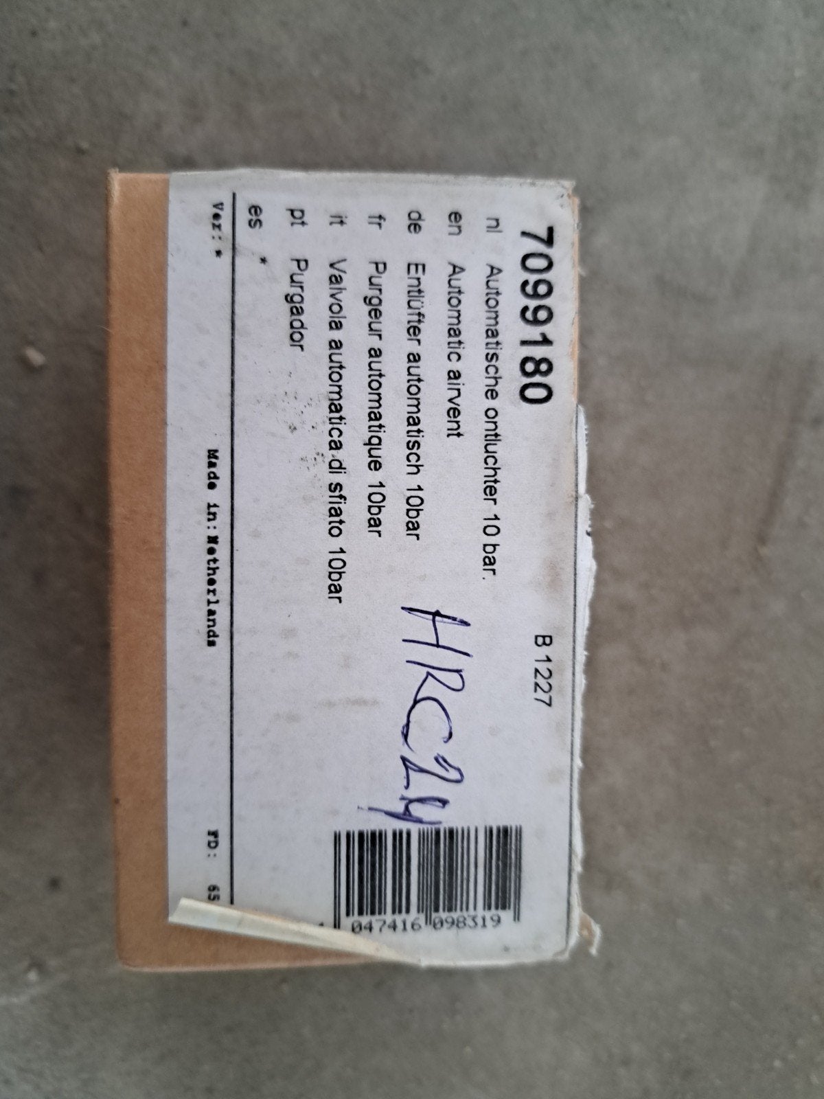 Nefit automatische ontluchter 10 bar 7099180, Bosch Nefit, ., Nieuw, Ophalen of Verzenden
