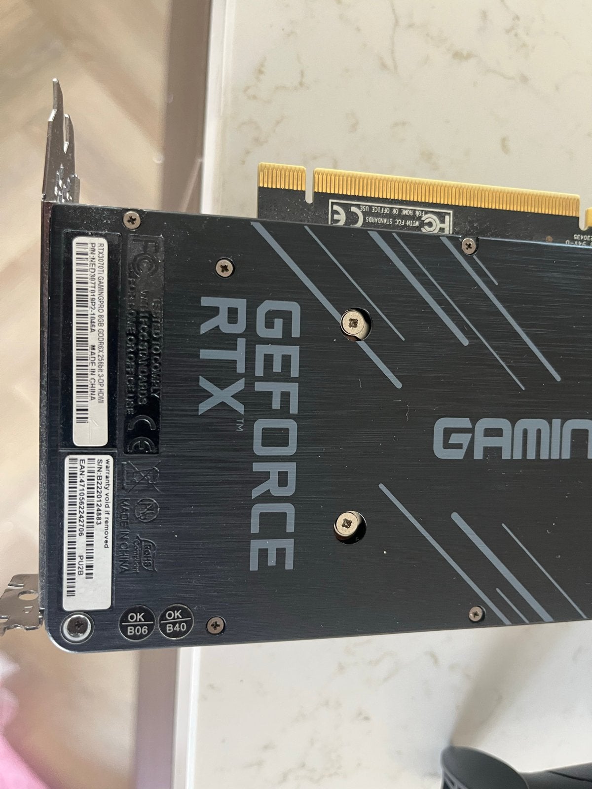 GeForce RTX 3070ti 8gb gddrx6 GamingPro  Videokaart, Computers en Software, Videokaarten, Ophalen, HDMI, GDDR6, PCI-Express 4