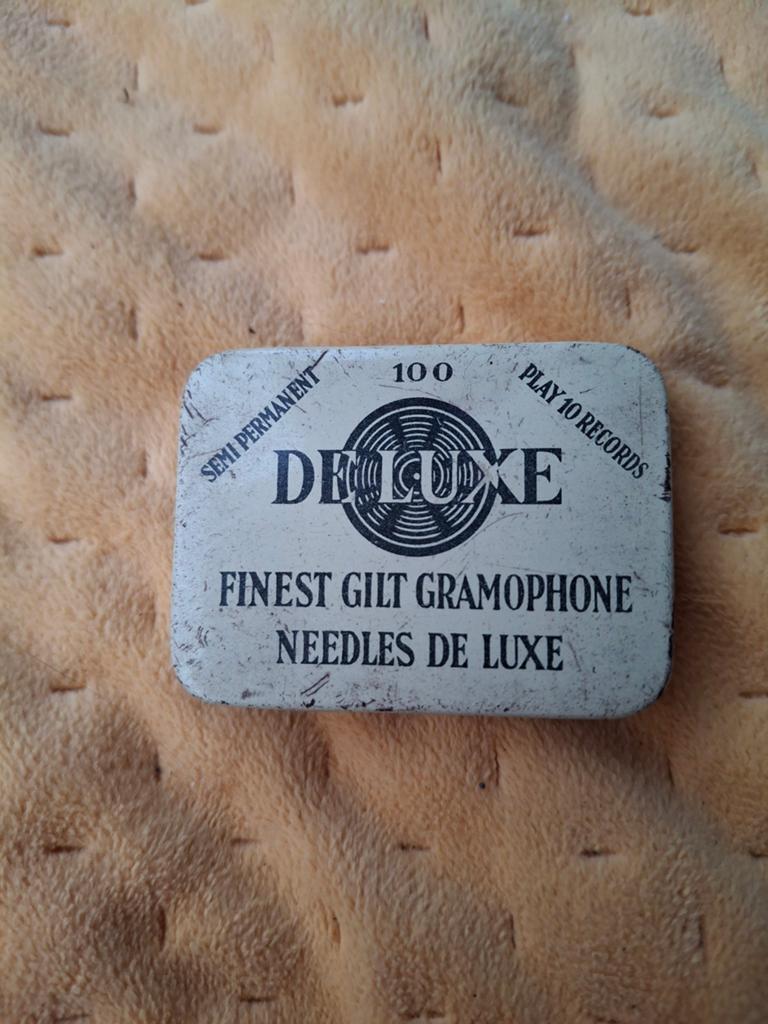 Antieke De Luxe Grammofoon Naalden in Blikje, Ophalen of Verzenden