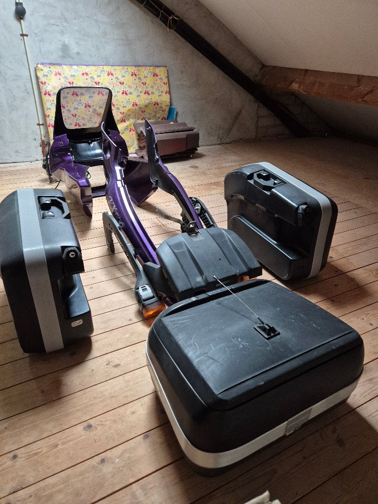 VX800 kofferset en kuip, Ophalen, Gebruikt