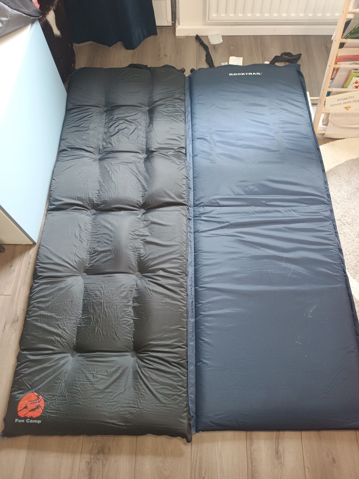 2x Zelfopblaasbare Slaapmatjes - Fun Camp & Rocktrail, Ophalen of Verzenden