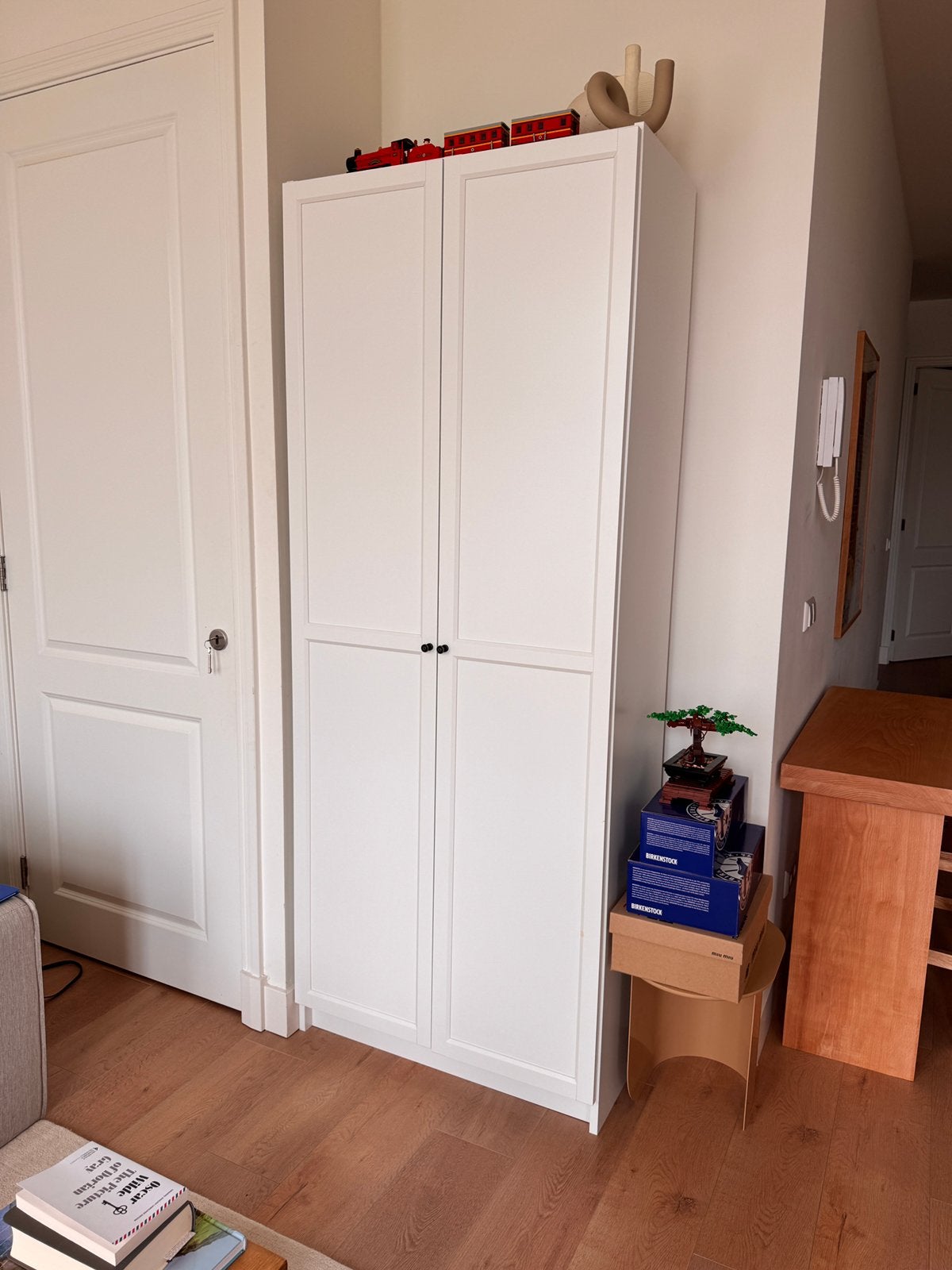 Ikea RAKKESTAD Wardrobe White, Ophalen, 50 tot 100 cm, Zo goed als nieuw, Minder dan 100 cm