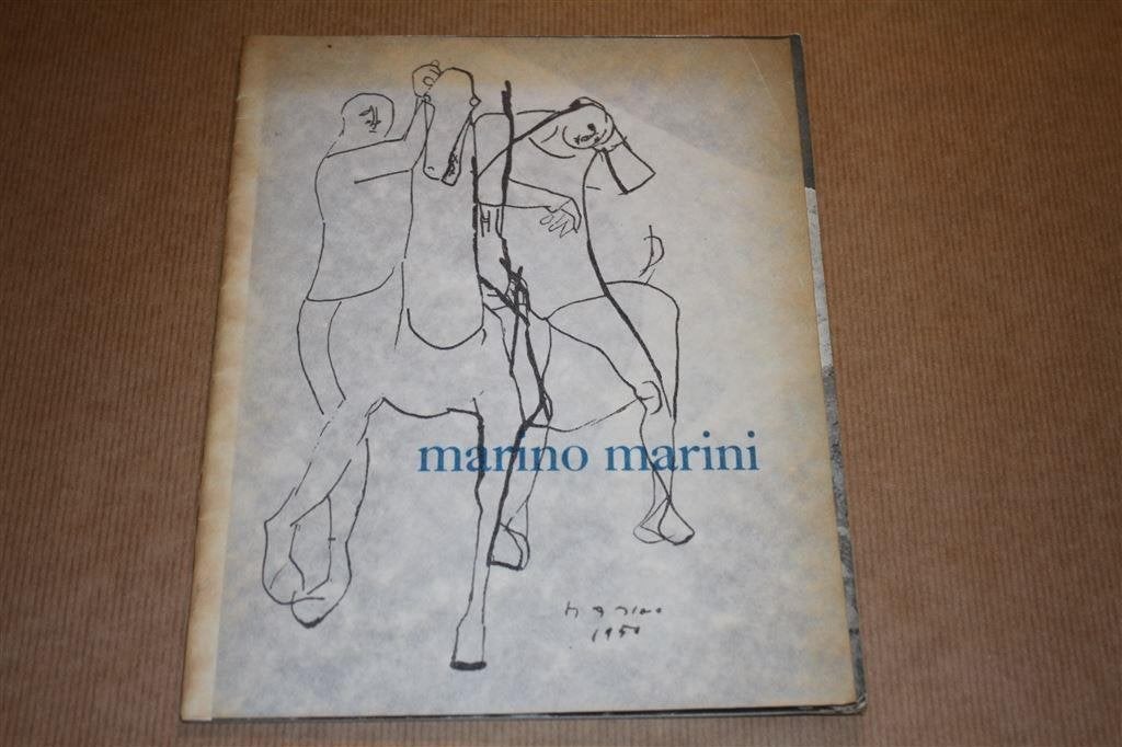Tentoonstellingscatalogus Marino Marini - 1955, Boeken, Ophalen of Verzenden, Gelezen