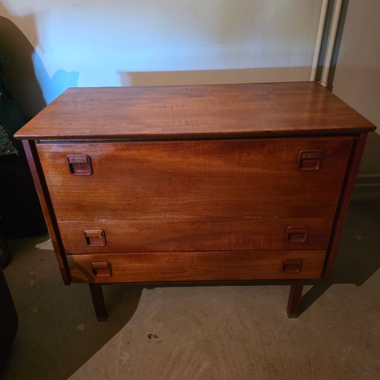 Vintage Teak Dressoir/Wandmeubel van TOP-FORM, Ophalen of Verzenden