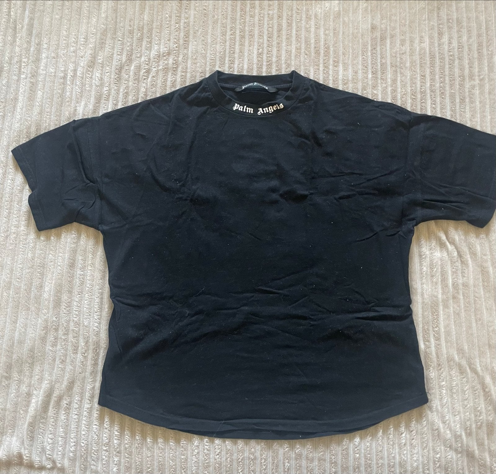 Palm Angels T-shirt Zwart - Zo goed als nieuw, Ophalen of Verzenden, Zo goed als nieuw, Maat 46 (S) of kleiner, Zwart
