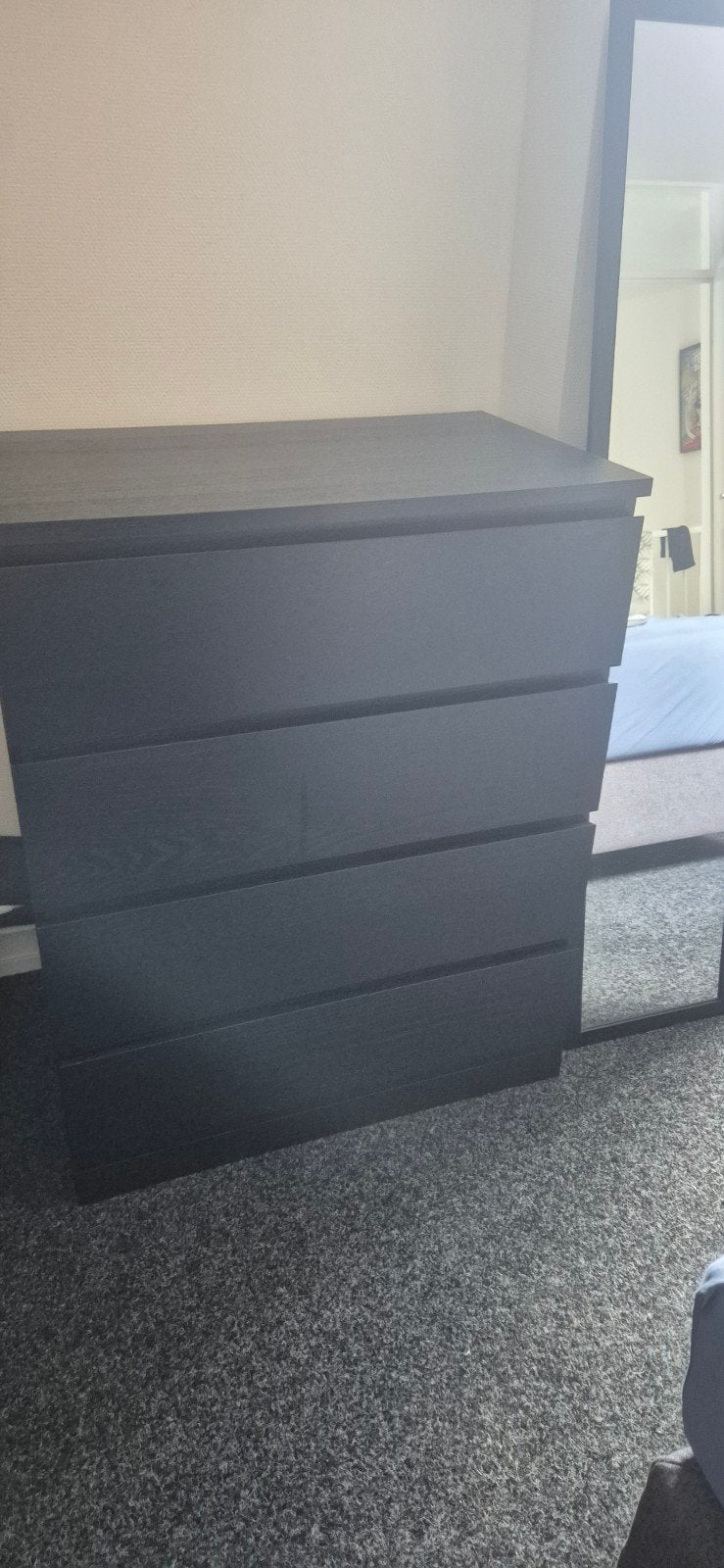 IKEA MALM ladekast met 4 lades - Zwartbruin, Ophalen