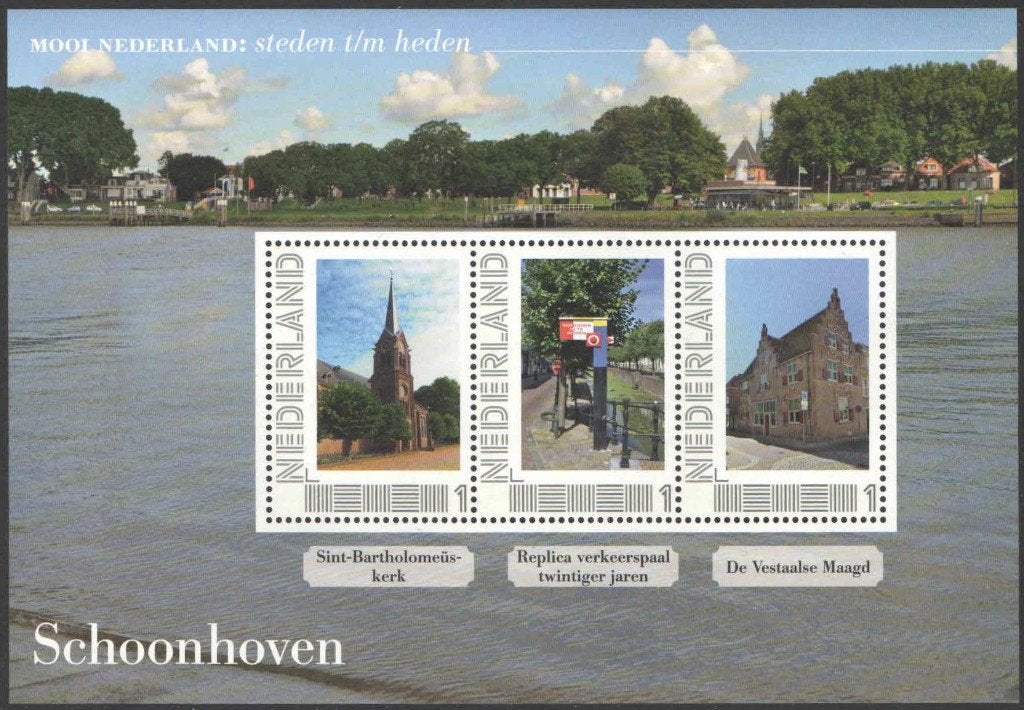 Mooi Nederland Steden t/m Heden: Schoonhoven 1, Postzegels en Munten, Ophalen of Verzenden, Na 1940, Postfris