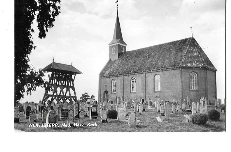 Wijnjeterp, Verzamelen, Ansichtkaarten | Nederland, Ophalen of Verzenden, 1940 tot 1960, Ongelopen, Friesland