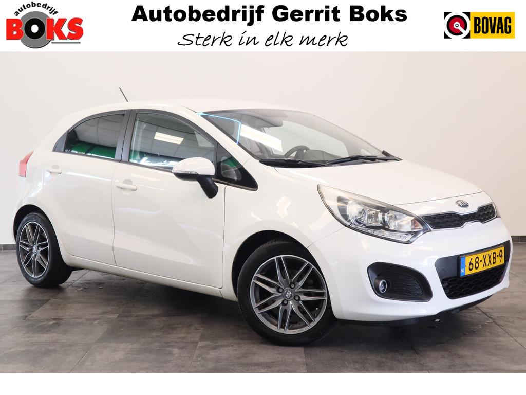 Kia Rio 1.2 CVVT Plus Pack 5-Drs. 16'lmv Airco (bj 2013), Euro 5, 4 cilinders, Wit, Origineel Nederlands