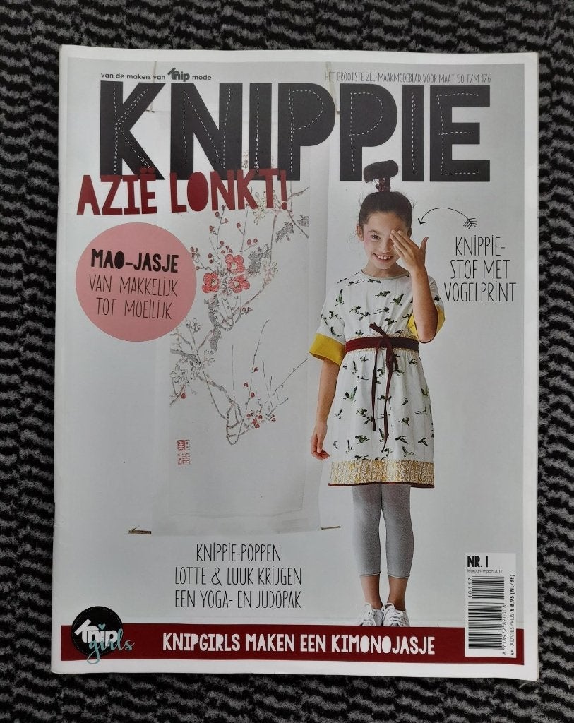 Knippie nr. 1 februari, maart 2017 maat 50 t/m 176 ook baby, Verzenden, Zo goed als nieuw, Kind, Knippie