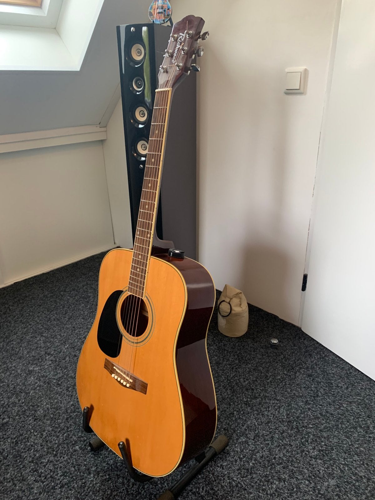 Linkshandige akoestische gitaar. Richwood, Muziek en Instrumenten, Ophalen, Zo goed als nieuw, Overige typen