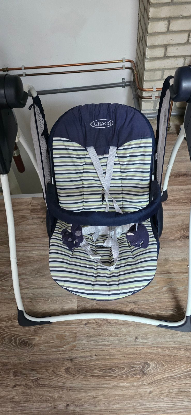 Schommelstoeltje, Kinderen en Baby's, Wipstoeltjes, Gebruikt, Schommelstoel, Met gordel(s) of riempje(s), Ophalen
