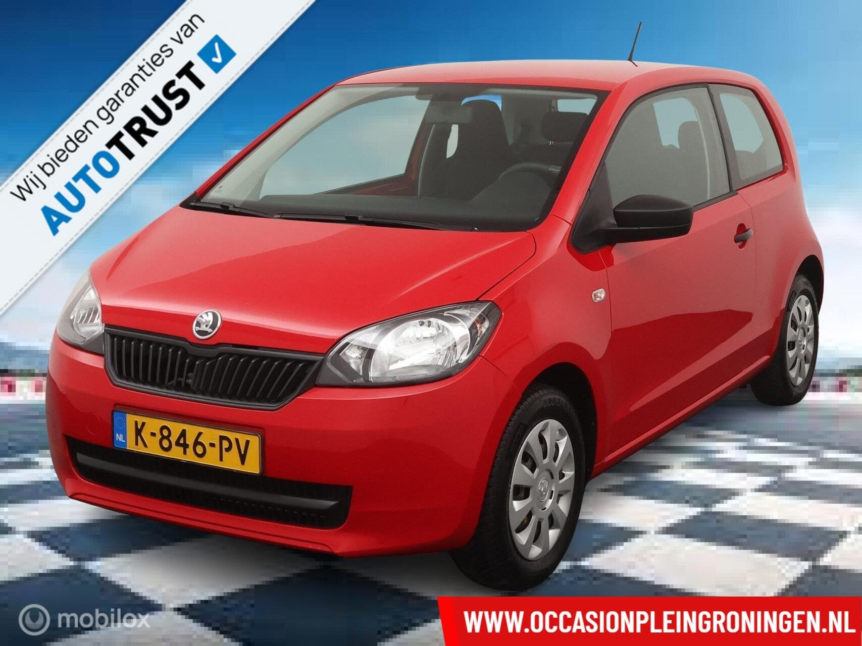 Skoda Citigo 1.0 Greentech Style, Auto's, Skoda, Voorwielaandrijving, Gebruikt, Euro 6, 60 pk