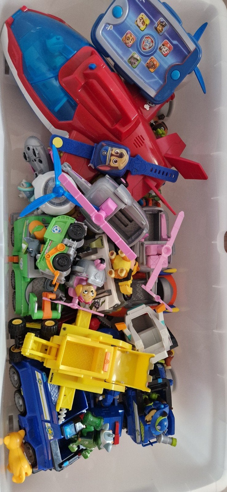 paw patrol ipad horloge trucks figuurtjes auto's grote set, Ophalen of Verzenden