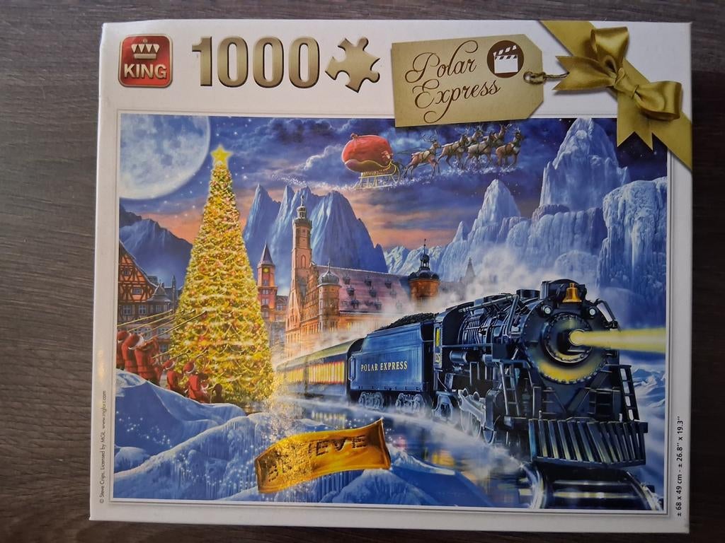 Polar Express Kerstpuzzel 1000 stukjes, Ophalen of Verzenden, Meer dan 50 stukjes, Gebruikt, 6 jaar of ouder