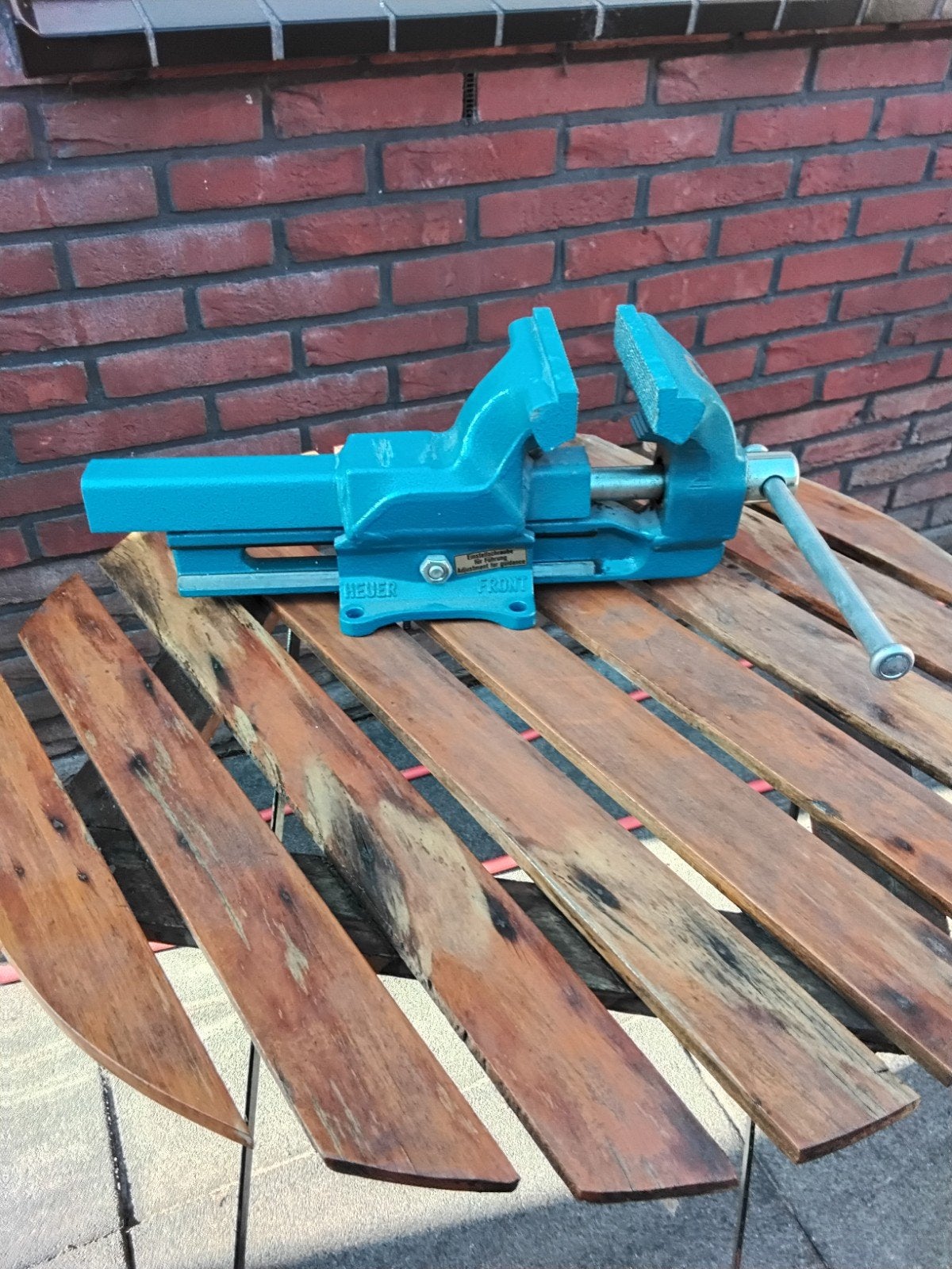 Heuer 120   bieden, Doe-het-zelf en Verbouw, Werkbanken, Ophalen of Verzenden, Zo goed als nieuw, Bankschroef