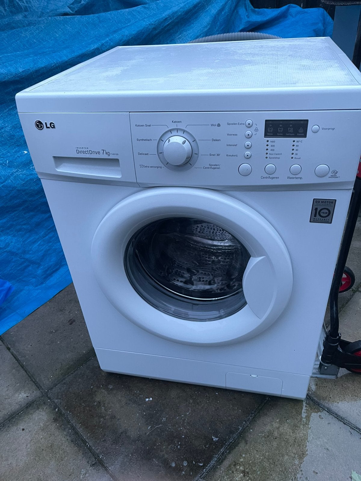 LG wasmachine, Witgoed en Apparatuur, Ophalen, Zo goed als nieuw, Voorlader, Energieklasse A of zuiniger