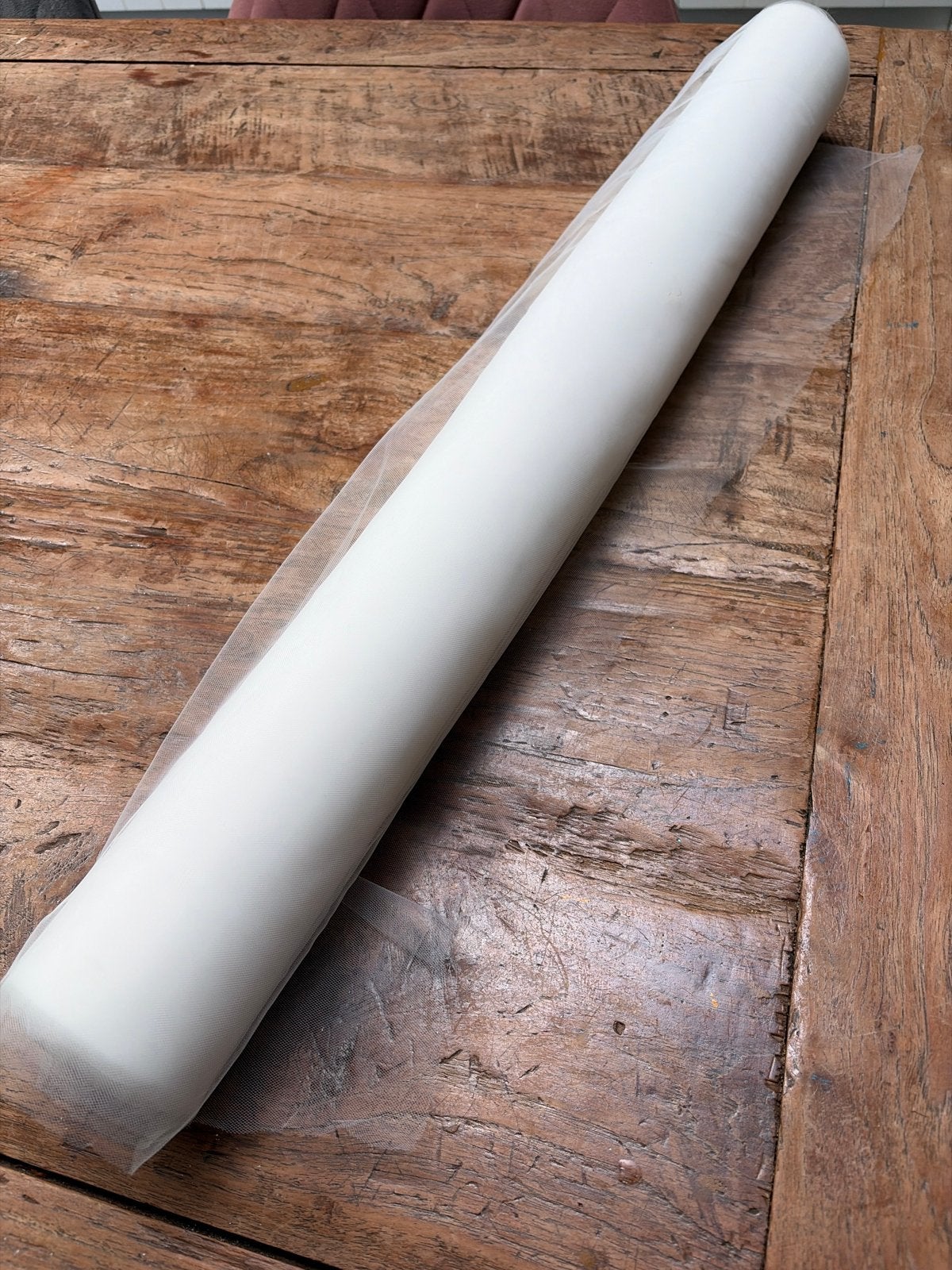 Witte Tule Rol - 30m x 73cm voor Decoratie & Knutselen, Ophalen, Overige materialen, Wit, 30 tot 120 cm