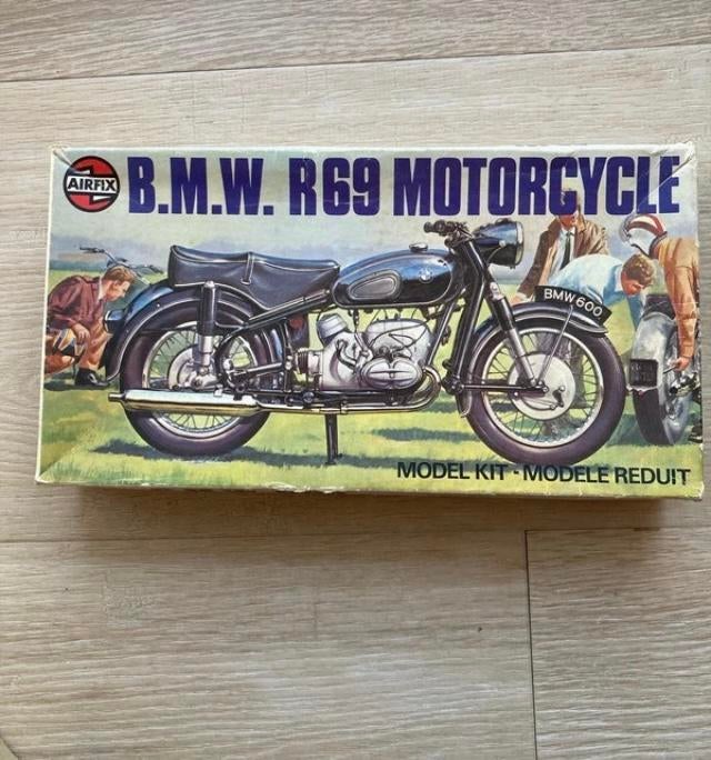 Airfix BMW R69 Motorcycle Modelbouw Kit - Vintage, 1:32 tot 1:50, Overige typen, Ophalen of Verzenden, Zo goed als nieuw