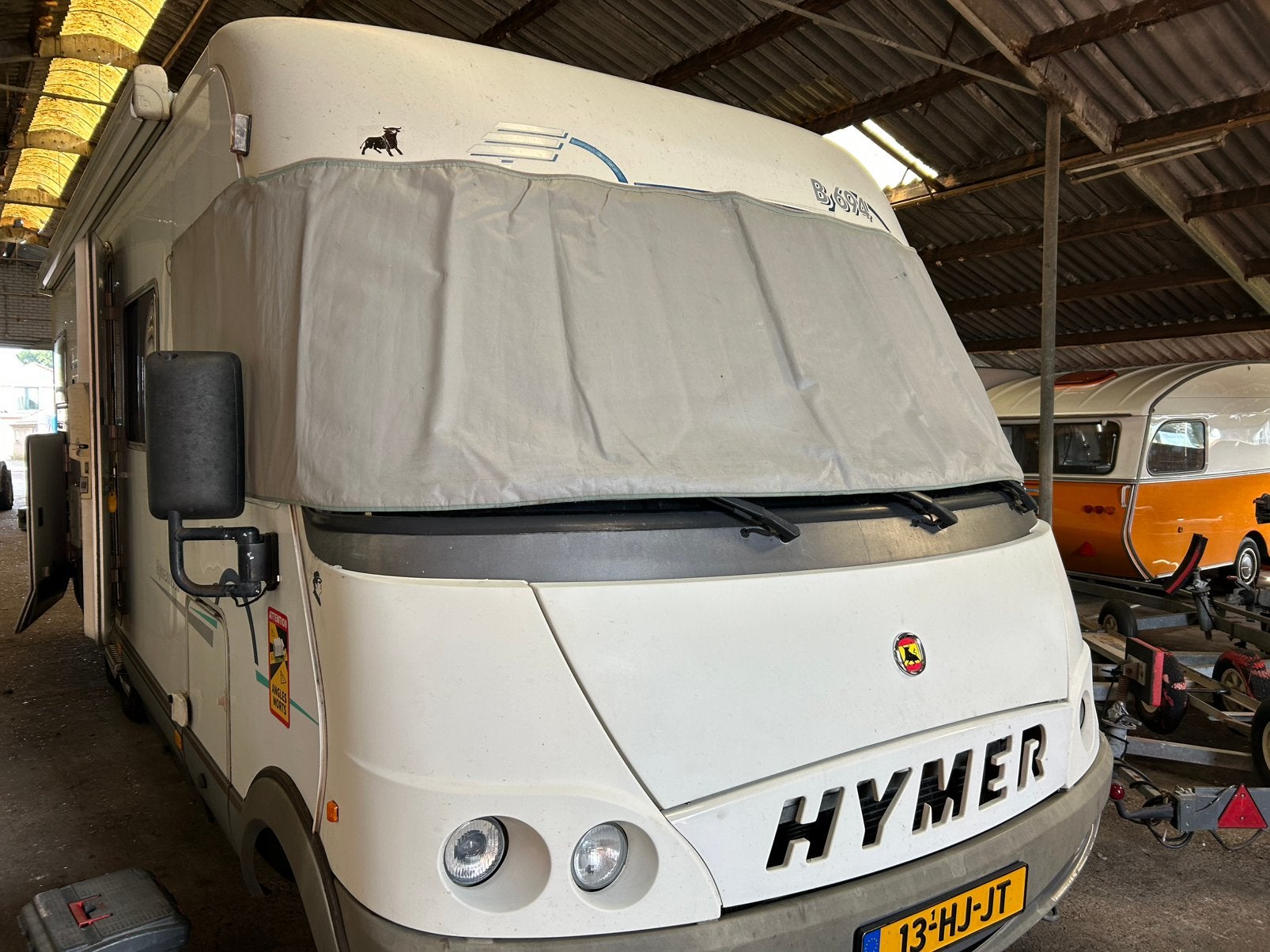 Raamisolatie winter Hymer B- klasse thermocover, Ophalen, Zo goed als nieuw