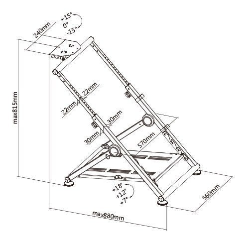 VDD Gaming - race simulator opvouwbaar – Wheel Stand, Ophalen, Nieuw, Playseat of Racestoel