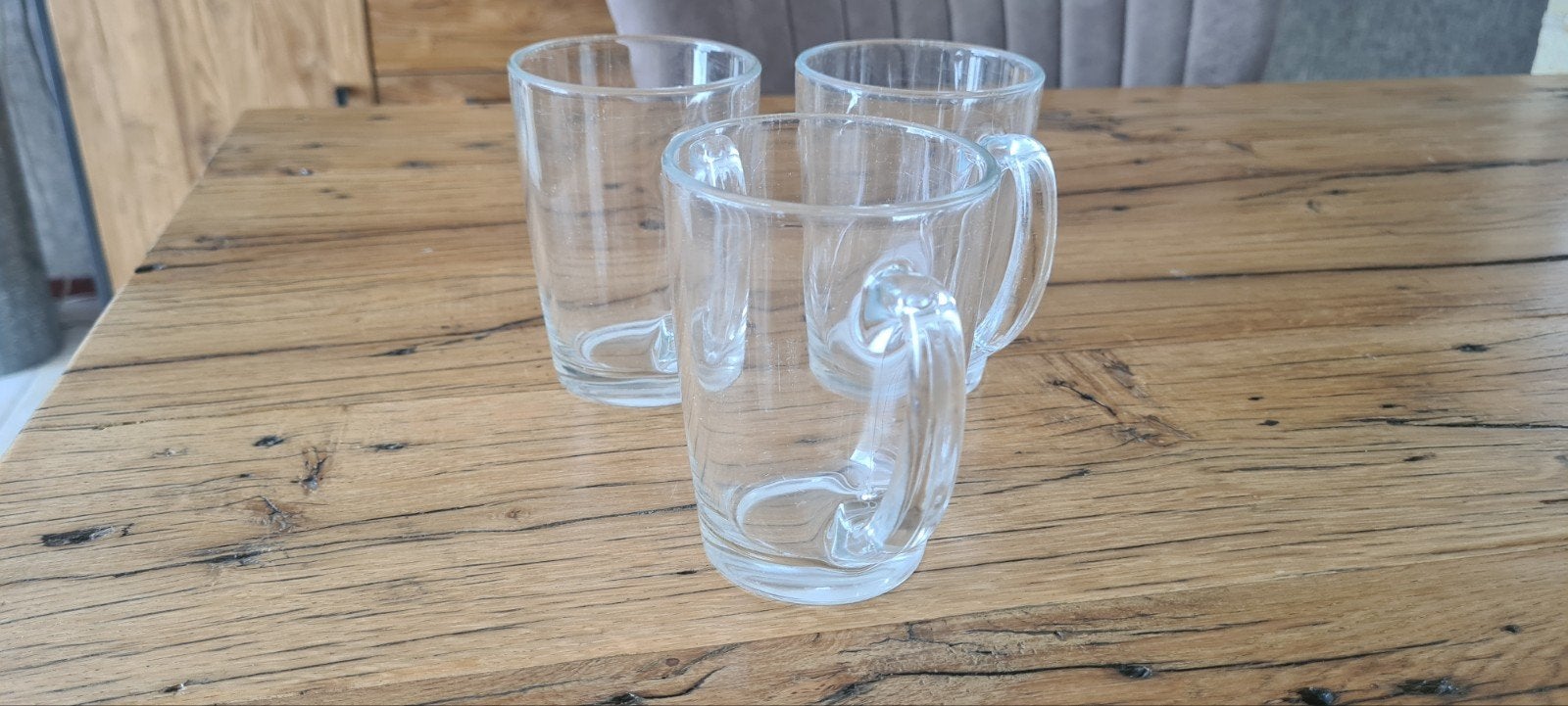Te koop 3 theeglazen. Hoogte 11cm en diameter 8cm, Ophalen of Verzenden, Zo goed als nieuw, Overige typen