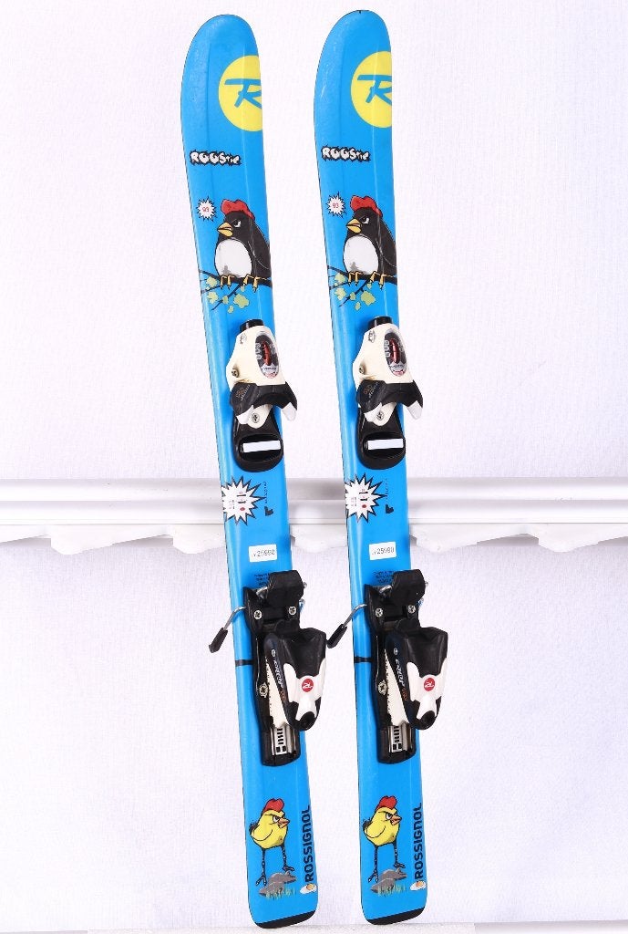 93 cm kinder ski's ROSSIGNOL ROOSTIE blue + Rossignol, Gebruikt, Verzenden, 100 tot 140 cm, Rossignol