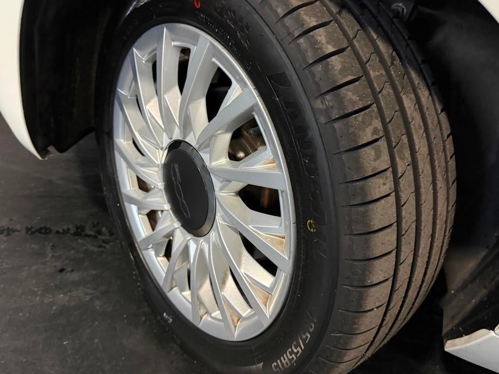 Fiat 500 1.2 4 cilinder Lounge panoramadak half leder, Auto's, Gebruikt, 4 cilinders, 840 kg, Bedrijf