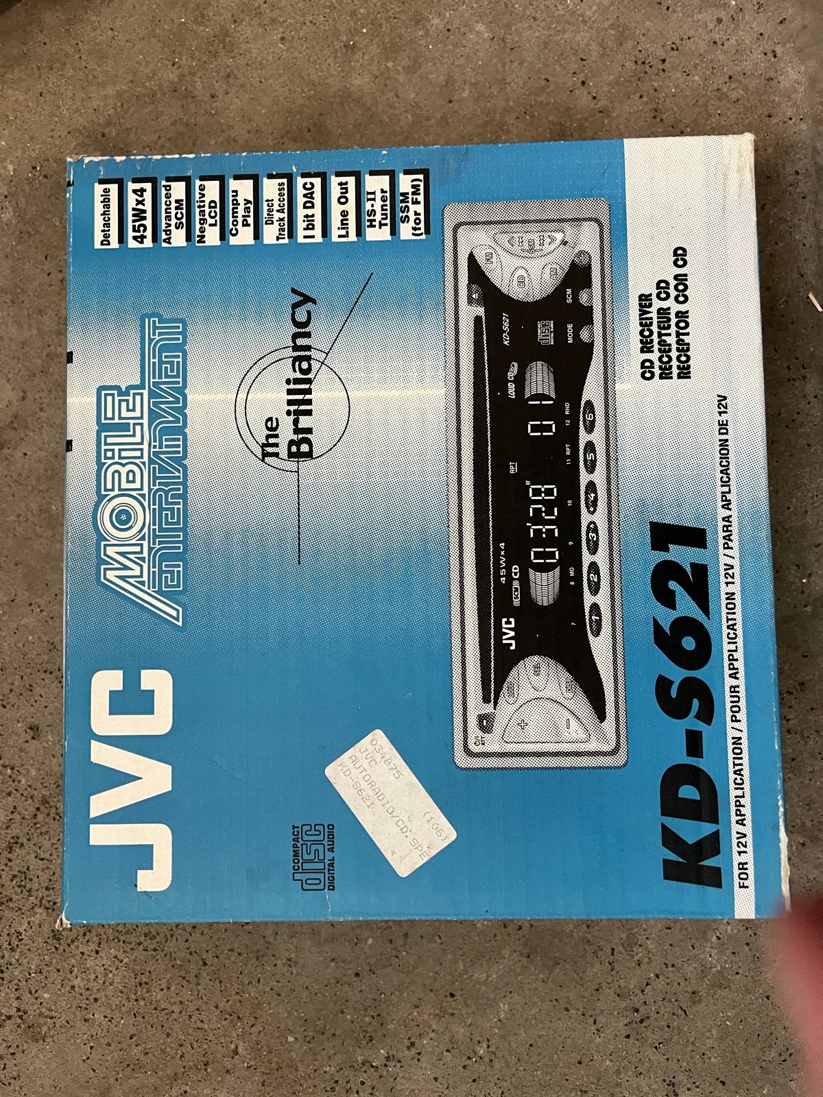 JVC KD-S621 CD-ontvanger voor mobiel entertainment, Auto diversen, Ophalen, Zo goed als nieuw