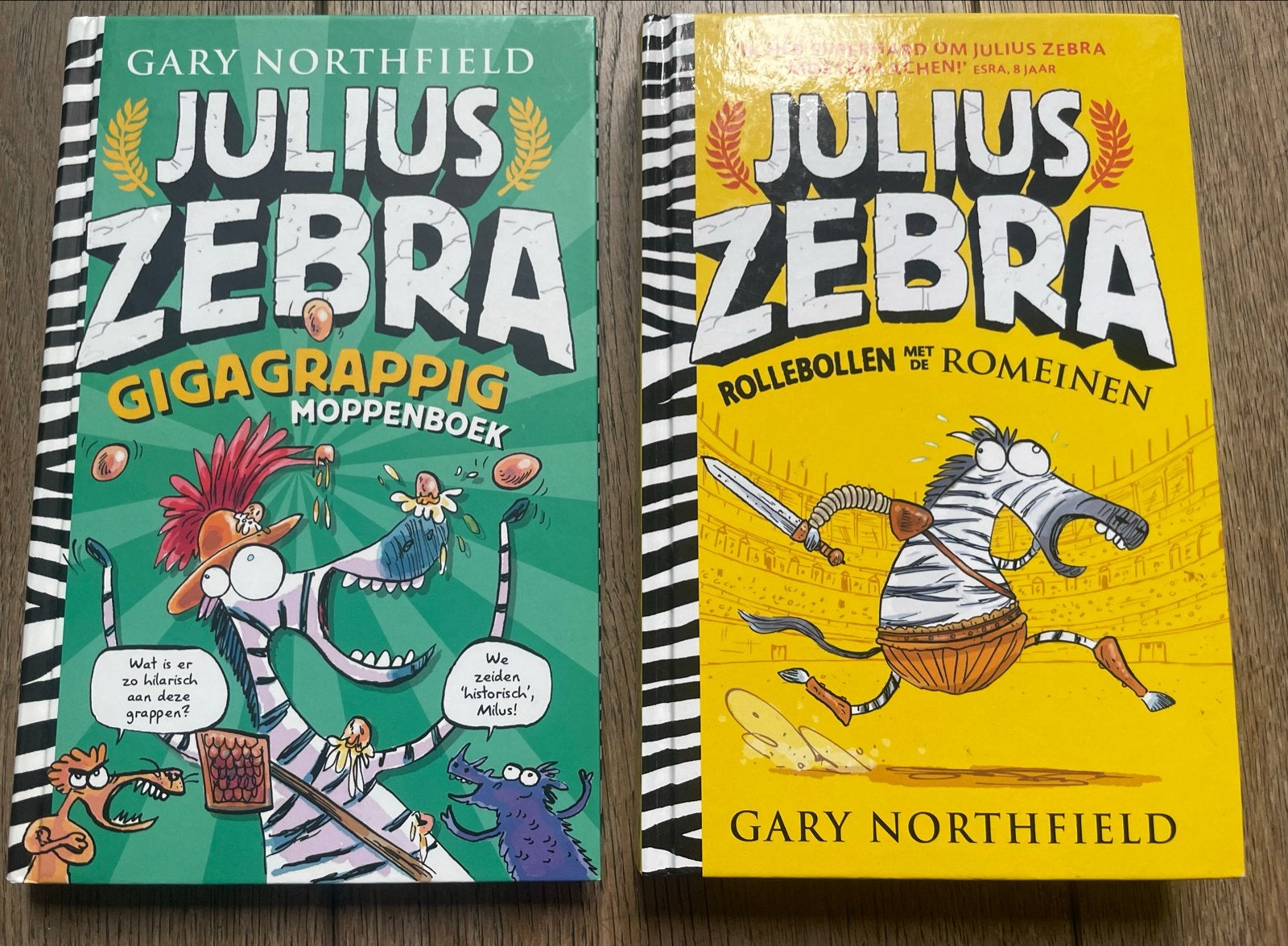 Julius Zebra Boeken: Gigagrappig Moppenboek & Rollebollen me, Ophalen of Verzenden, Zo goed als nieuw, Fictie algemeen