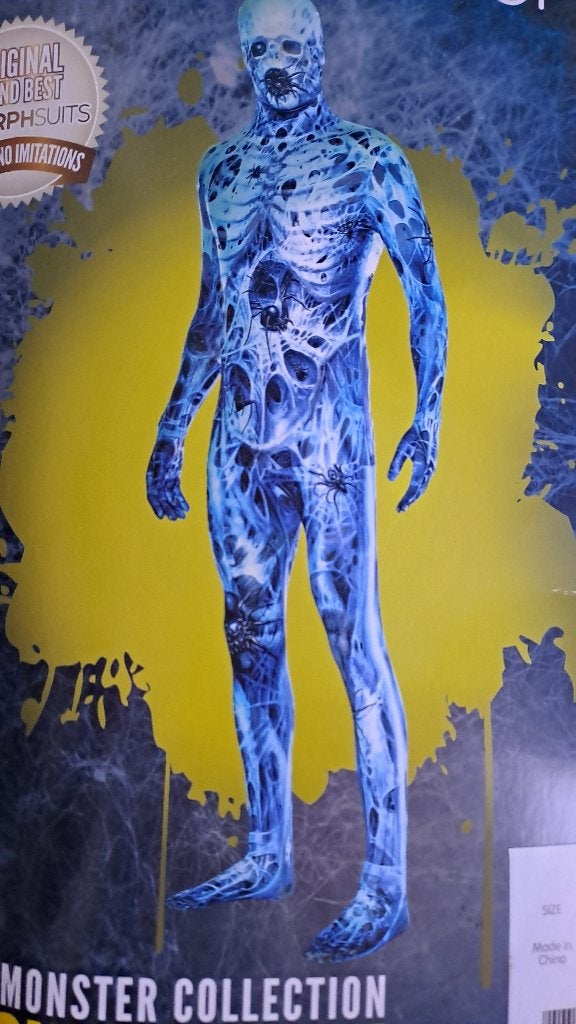 Morphsuits Schedel en Botten Skelet Bodysuit Halloween L, Maat 52/54 (L), Nieuw, Ophalen of Verzenden, Halloween