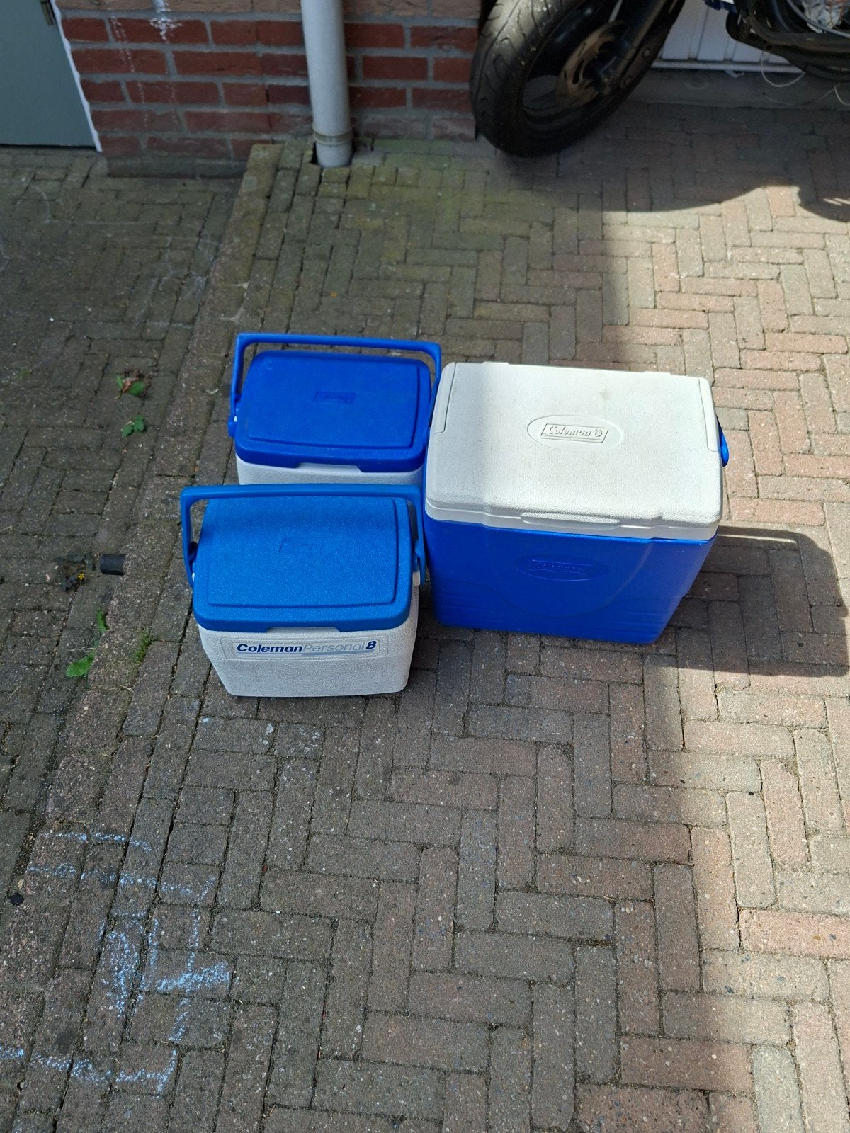 3 coleman  koelboxen, Ophalen, Gebruikt