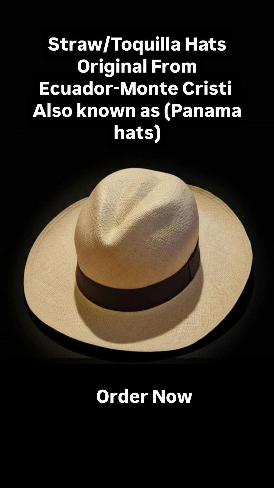 Originele Montecristi Panama Hoed uit Ecuador, Kleding | Dames, Hoeden en Petten, Hoed, Nieuw, Ophalen of Verzenden, Montecristi Panama Hats
