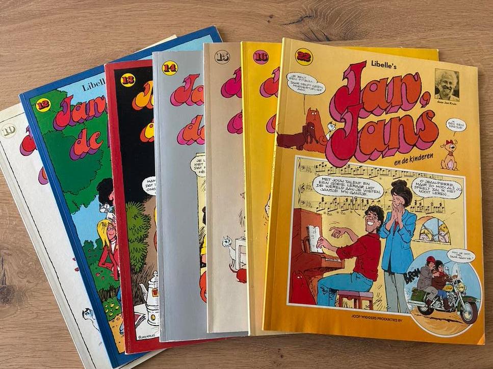 Jan, Jans en de Kinderen - eerste druk - 7 stuks, Boeken, Stripboeken, Complete serie of reeks, Ophalen of Verzenden, Gelezen