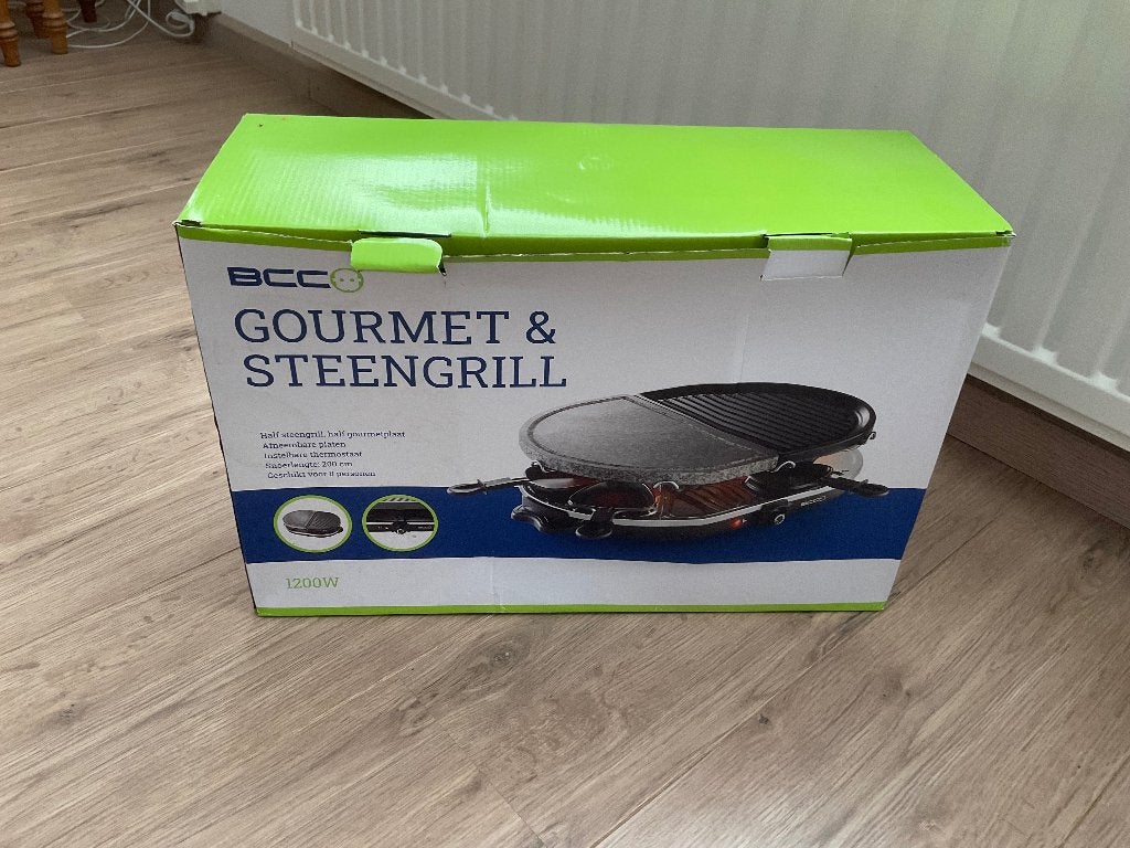 Gourmet & steengrill voor 8 personen nieuw in verpakking, Witgoed en Apparatuur, Ophalen, Nieuw, 8 personen of meer
