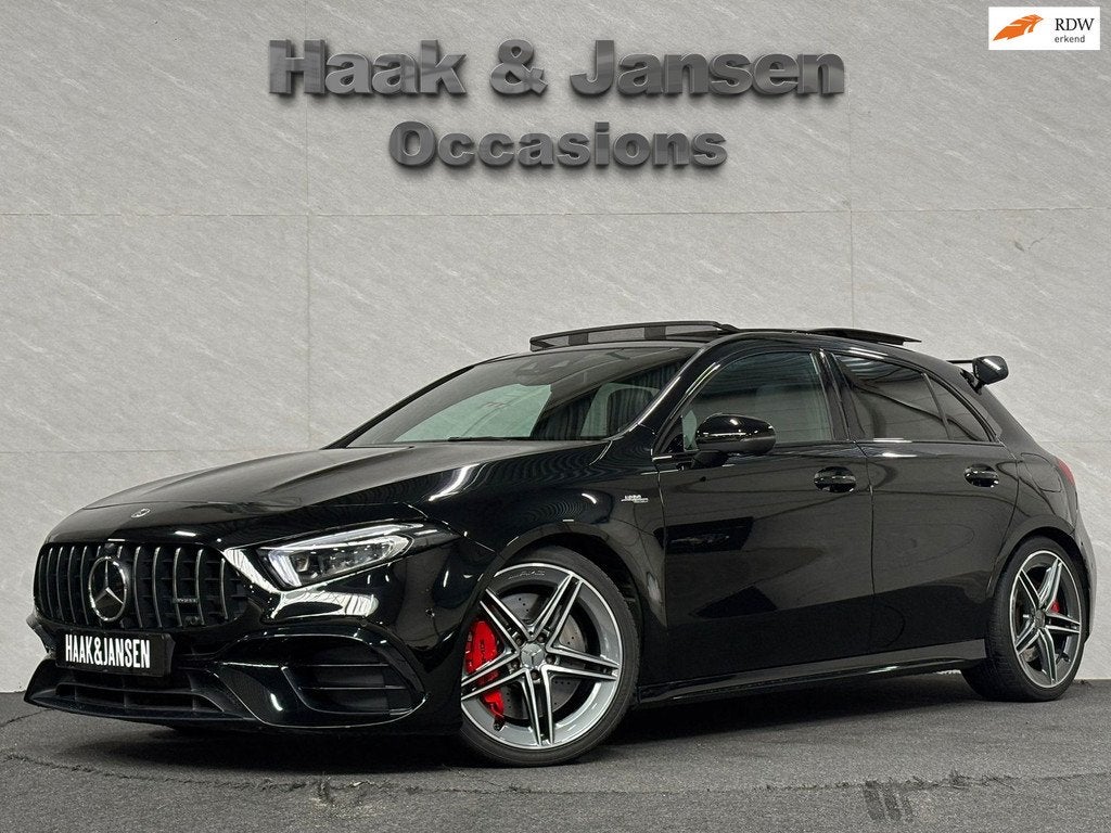 Mercedes-Benz A-klasse AMG A45 s - Memory - Pano - 360 - inc, Automaat, Zwart, 4 cilinders, Zwart