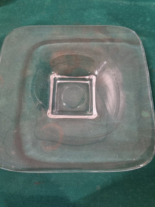 schaal glas vierkant, Ophalen of Verzenden, 'T Olde Gre-j, Info@toldegrej.nl, Endepoelstraat 20f Didam