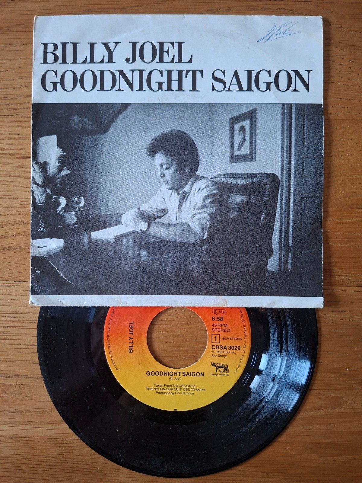 Billy Joel - Goodnight Saigon (Vinyl Single), Gebruikt, 7 inch, Ophalen of Verzenden, Pop