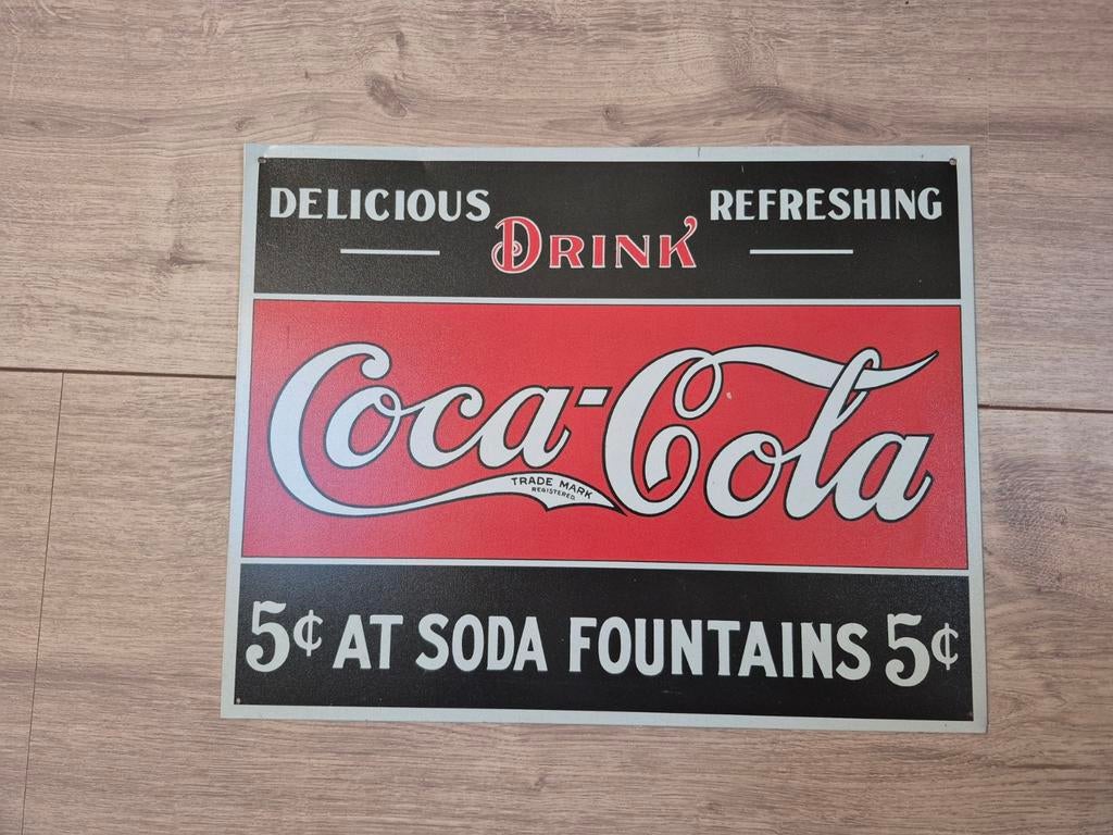 Coca-Cola metaalbord, Ophalen of Verzenden