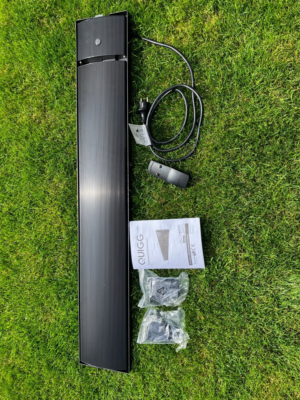 Nieuw: zwart terrasverwarming paneel met afstandsbediening, Tuin en Terras, Terrasverwarmers, Waterbestendig, Nieuw, Wand, Ophalen