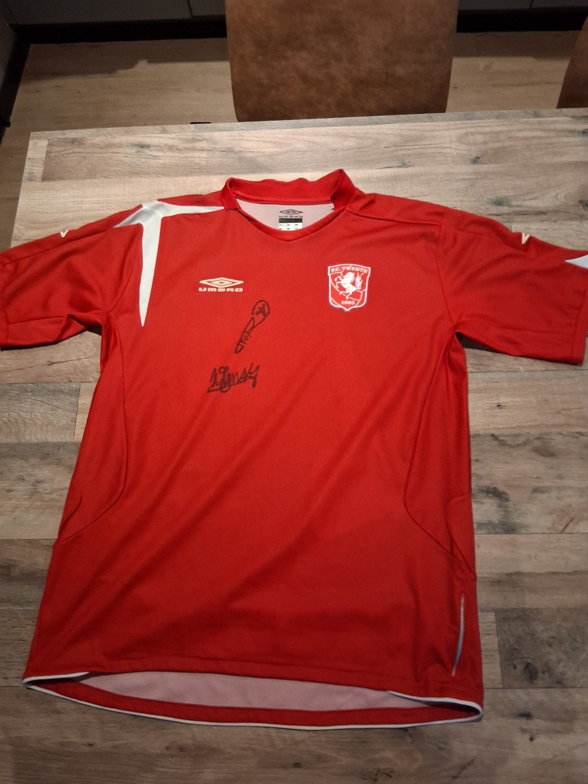 FC Twente Thuisshirt 2006/2007 - Gesigneerd, Maat L, Ophalen of Verzenden, Gebruikt, Shirt