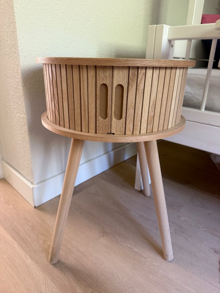 Nachtkastjes hout. 2 stuks, Ophalen, Minder dan 45 cm, Nieuw, Minder dan 55 cm