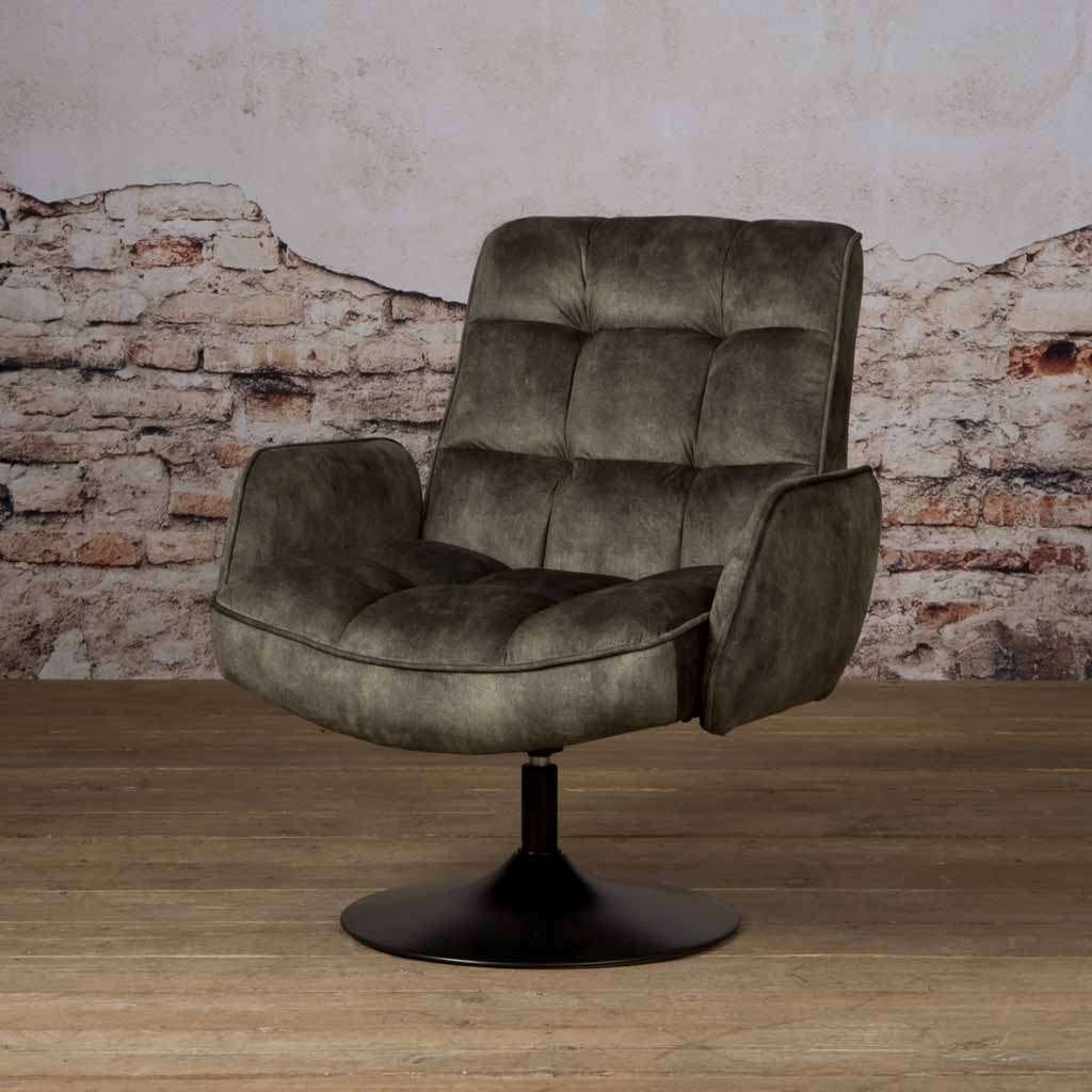ACTIE Draaibare Fauteuil Tropea Div Kleuren Gratis Bezorgd 4, Draaibare fauteuil stof adore yellow dark green dark grey, Nieuw