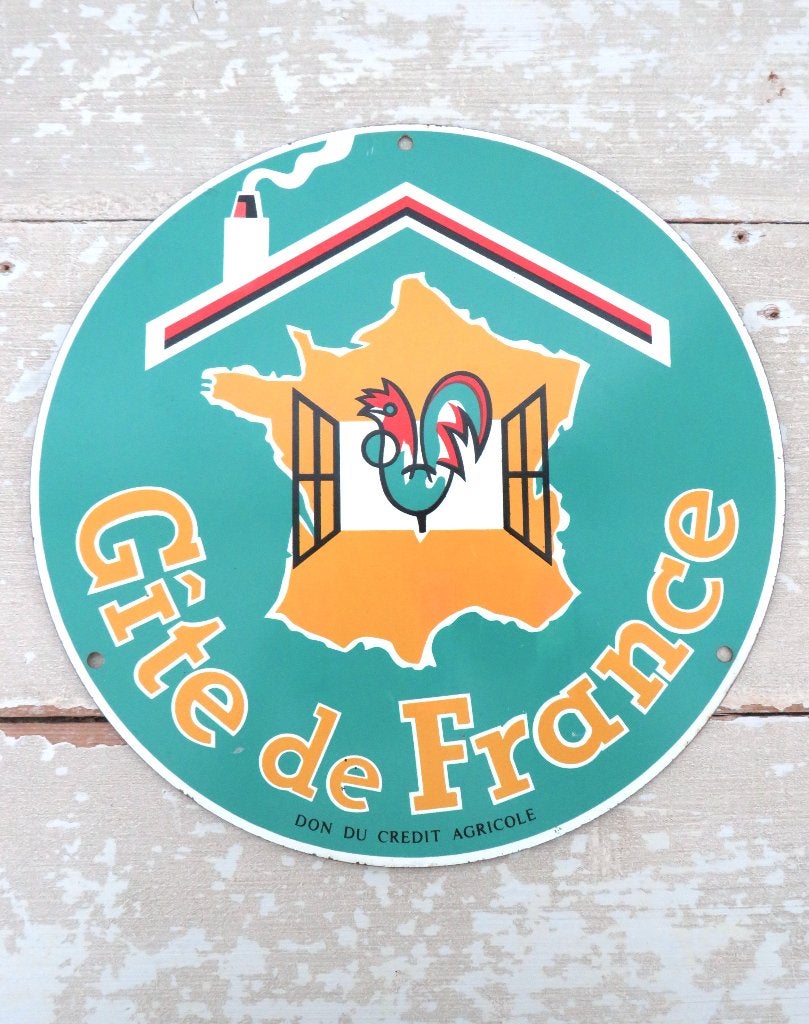 Vintage plaquette “Gite de France”, Antiek en Kunst, Ophalen of Verzenden