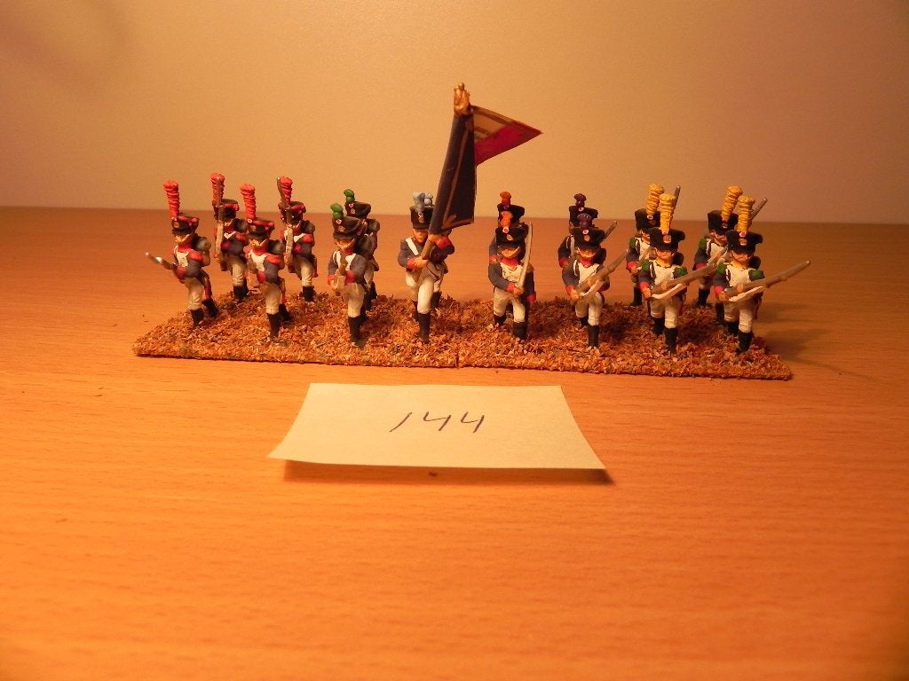 Slag bij Waterloo, infanterie Frankrijk (144)Minifigs, 25mm, Ophalen of Verzenden, Nieuw, 1:50 of kleiner, Figuur of Figuren
