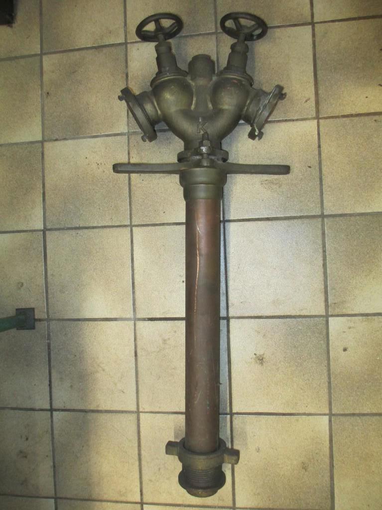 oud opzetstuk brandkraan koper/brons, Ophalen