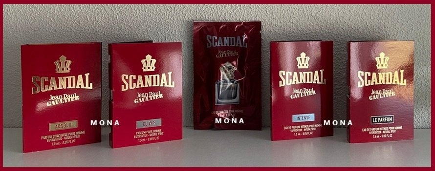 Scandal pour Homme set 5 parfum samples proefjes testers, Verzenden, Nieuw