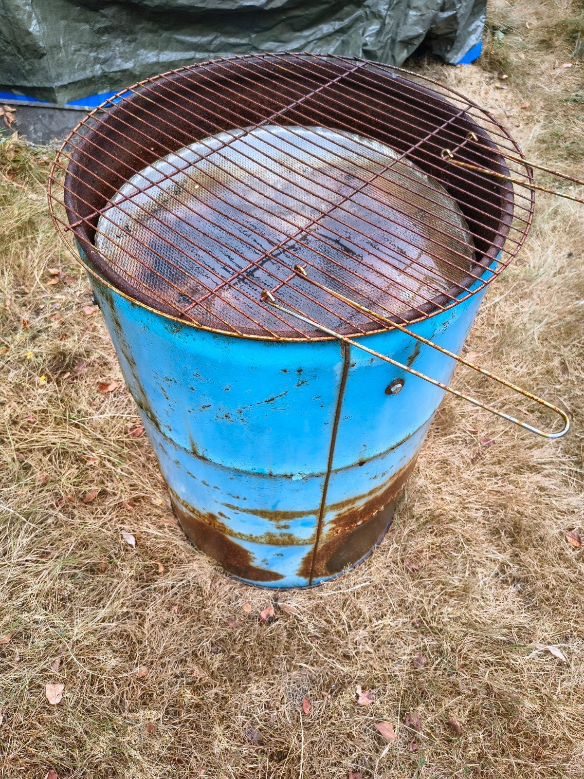Barrel BBQ / Ton Barbecue, Tuin en Terras, Houtskoolbarbecues, Ophalen, Gebruikt
