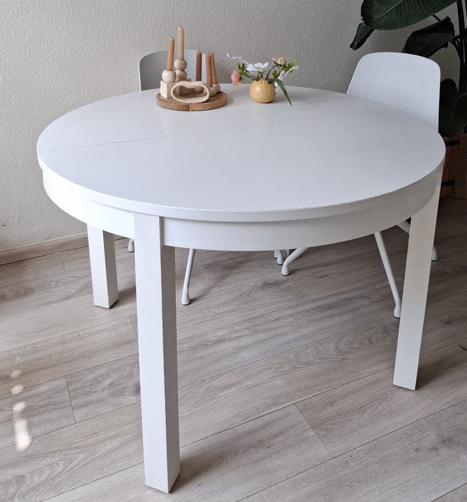 GRATIS eettafel Ikea, Huis en Inrichting, Tafels | Eettafels, Ophalen, Gebruikt, 100 tot 150 cm, Rond